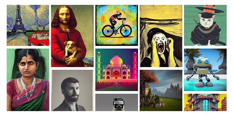 Images created by the AI art generator, Photosonic.